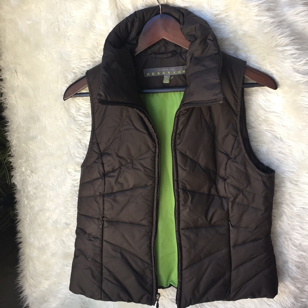 Puffer vest. Brown Kenneth Cole. Size S